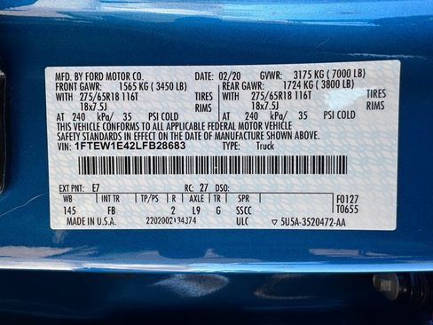 Used 2020 Ford F150 XLT w/ Equipment Group 302A Luxury image 30