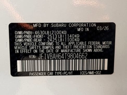 New 2026 Subaru WRX Premium AWD/4WD image 22