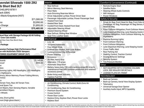 Used 2023 Chevrolet Silverado 1500 ZR2 AWD/4WD image 37