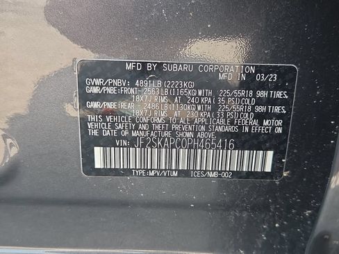 Certified 2023 Subaru Forester Limited AWD/4WD image 44