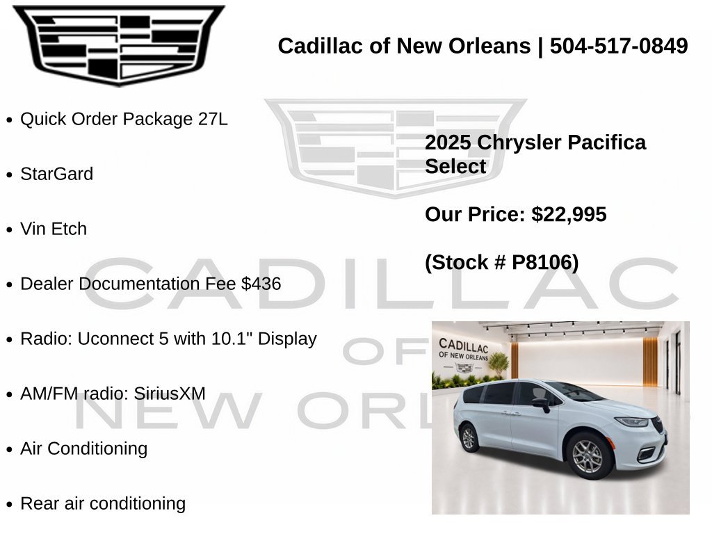 Used 2025 Chrysler Pacifica Select FWD image 7
