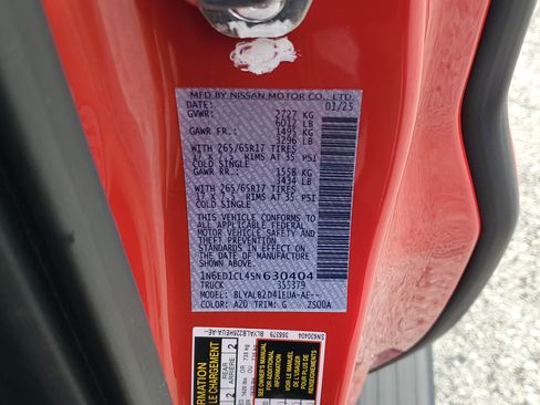 Certified 2025 Nissan Frontier SV RWD image 23