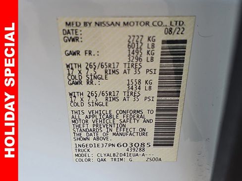 Used 2023 Nissan Frontier SV w/ Technology Package image 41