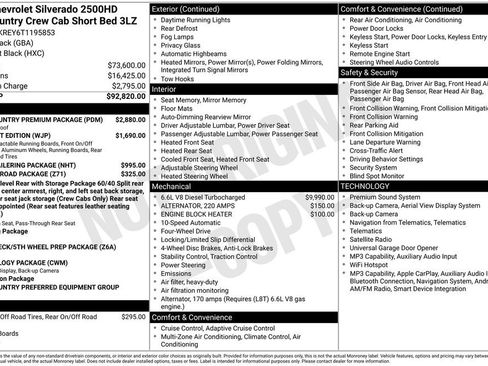 New 2026 Chevrolet Silverado 2500 High Country w/ High Country Premium Package AWD/4WD image 45
