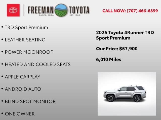 Used 2025 Toyota 4Runner TRD Sport Premium AWD/4WD image 5
