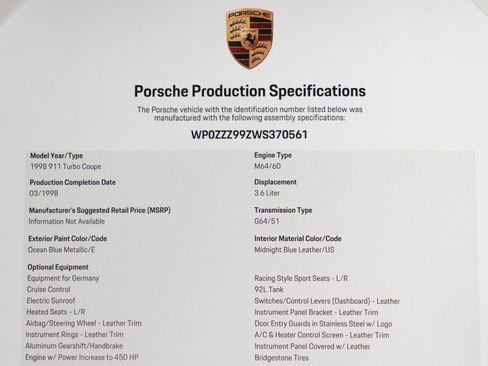 Used 1998 Porsche 911 image 39