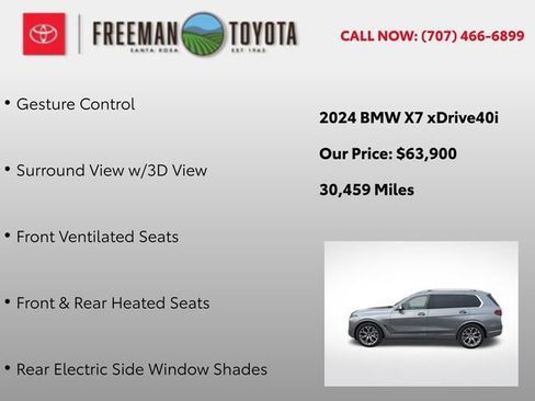 Used 2024 BMW X7 xDrive40i w/ Premium Package AWD/4WD image 12