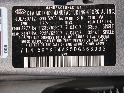 Used 2013 Kia Sorento LX FWD image 8