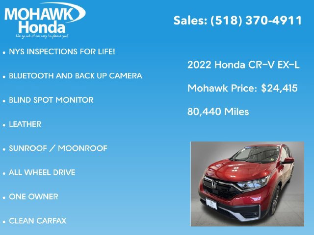 Certified 2022 Honda CR-V EX-L image 8