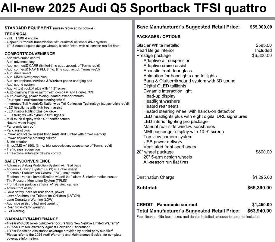 Used 2025 Audi Q5 Prestige AWD/4WD image 3