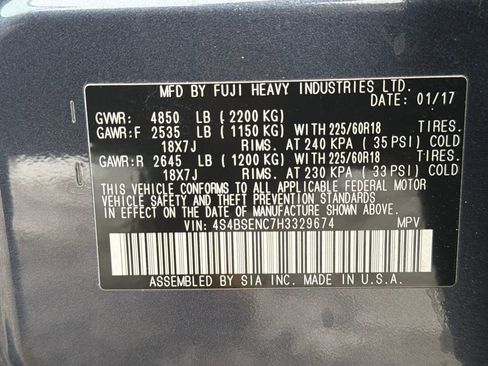 Used 2017 Subaru Outback 3.6R Limited image 48