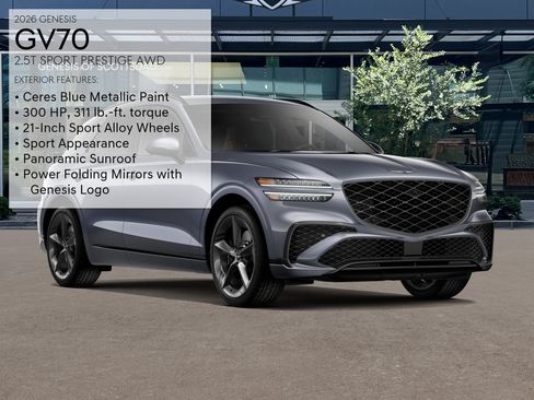 New 2026 Genesis GV70 2.5T Sport Prestige AWD/4WD image 3