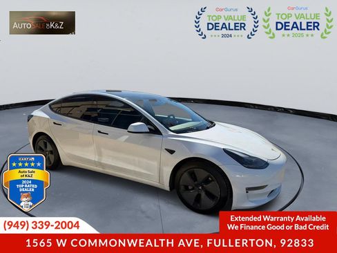Used 2021 Tesla Model 3 Long Range AWD/4WD image 5