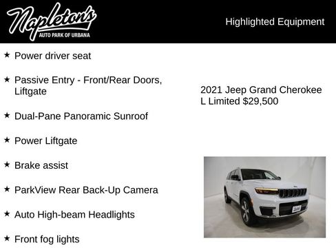 Used 2021 Jeep Grand Cherokee L Limited w/ Luxury Tech Group II image 16