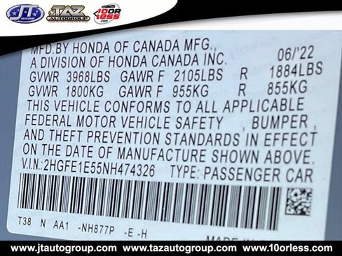 Used 2022 Honda Civic Si image 24