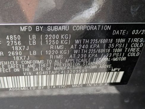 Used 2020 Subaru Outback Touring AWD/4WD image 15