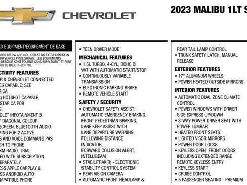 Used 2023 Chevrolet Malibu LT FWD image 2