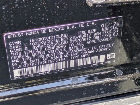 New 2026 Honda HR-V LX image 16