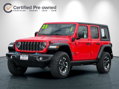 Certified 2025 Jeep Wrangler Unlimited Rubicon 4xe w/ Convenience Group AWD/4WD image 8