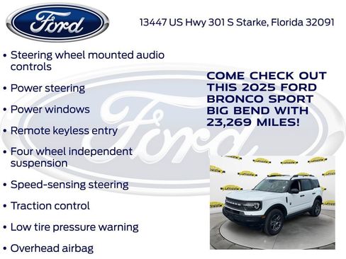 Certified 2025 Ford Bronco Sport Big Bend AWD/4WD image 22