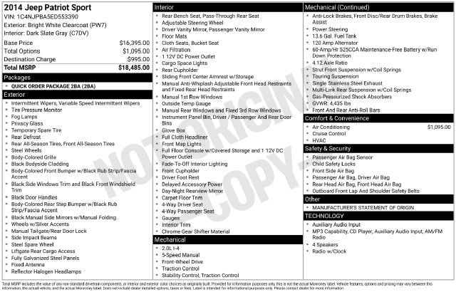 Used 2014 Jeep Patriot Sport FWD image 38