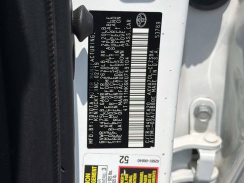 Used 2019 Toyota Camry SE FWD image 33