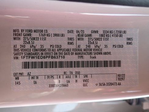 Certified 2023 Ford F150 Limited AWD/4WD image 24
