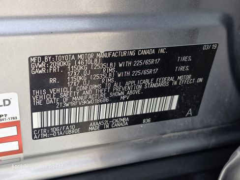 Used 2019 Toyota RAV4 XLE FWD image 31