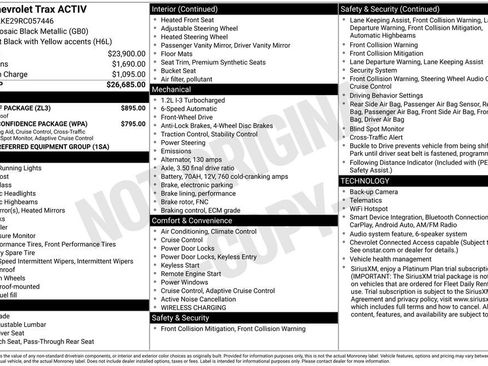 Used 2024 Chevrolet Trax ACTIV w/ Sunroof Package FWD image 6