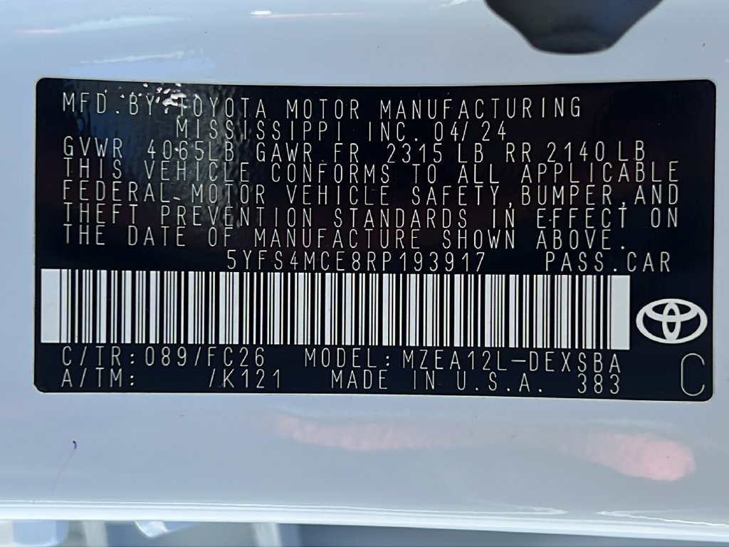 Used 2024 Toyota Corolla SE FWD image 23