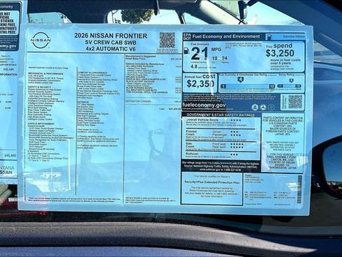 New 2026 Nissan Frontier SV w/ All-Weather Content Package image 12