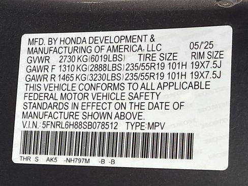 Used 2025 Honda Odyssey Touring image 46