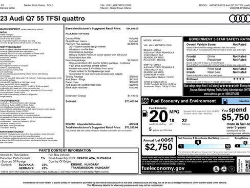 Used 2023 Audi Q7 3.0T Premium Plus w/ Premium Plus Package image 2