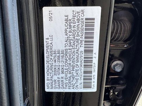 Certified 2021 Honda Accord Sport image 26