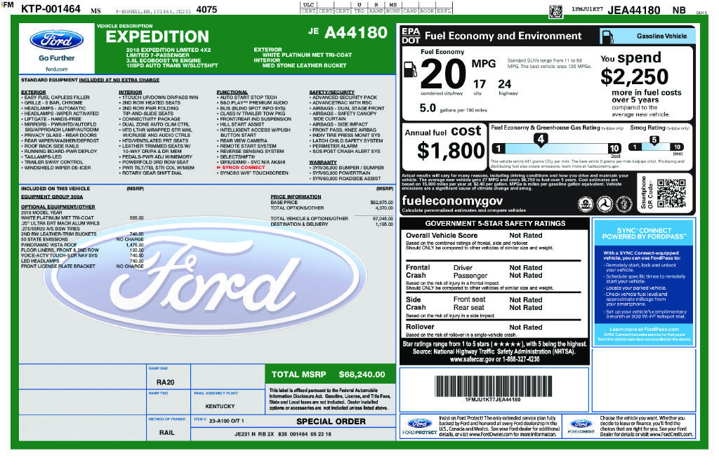 Used 2018 Ford Expedition Limited RWD image 7