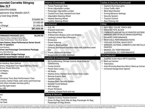 Used 2023 Chevrolet Corvette Stingray Preferred Conv w/ Z51 Performance Package image 27