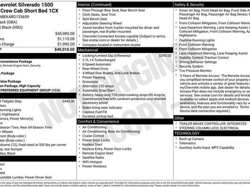 Used 2024 Chevrolet Silverado 1500 Custom RWD image 35
