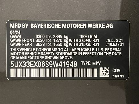 Certified 2025 BMW X6 xDrive40i w/ Parking Assistance Package AWD/4WD image 25