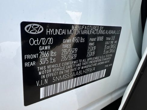 Used 2020 Hyundai Santa Fe Limited FWD image 29