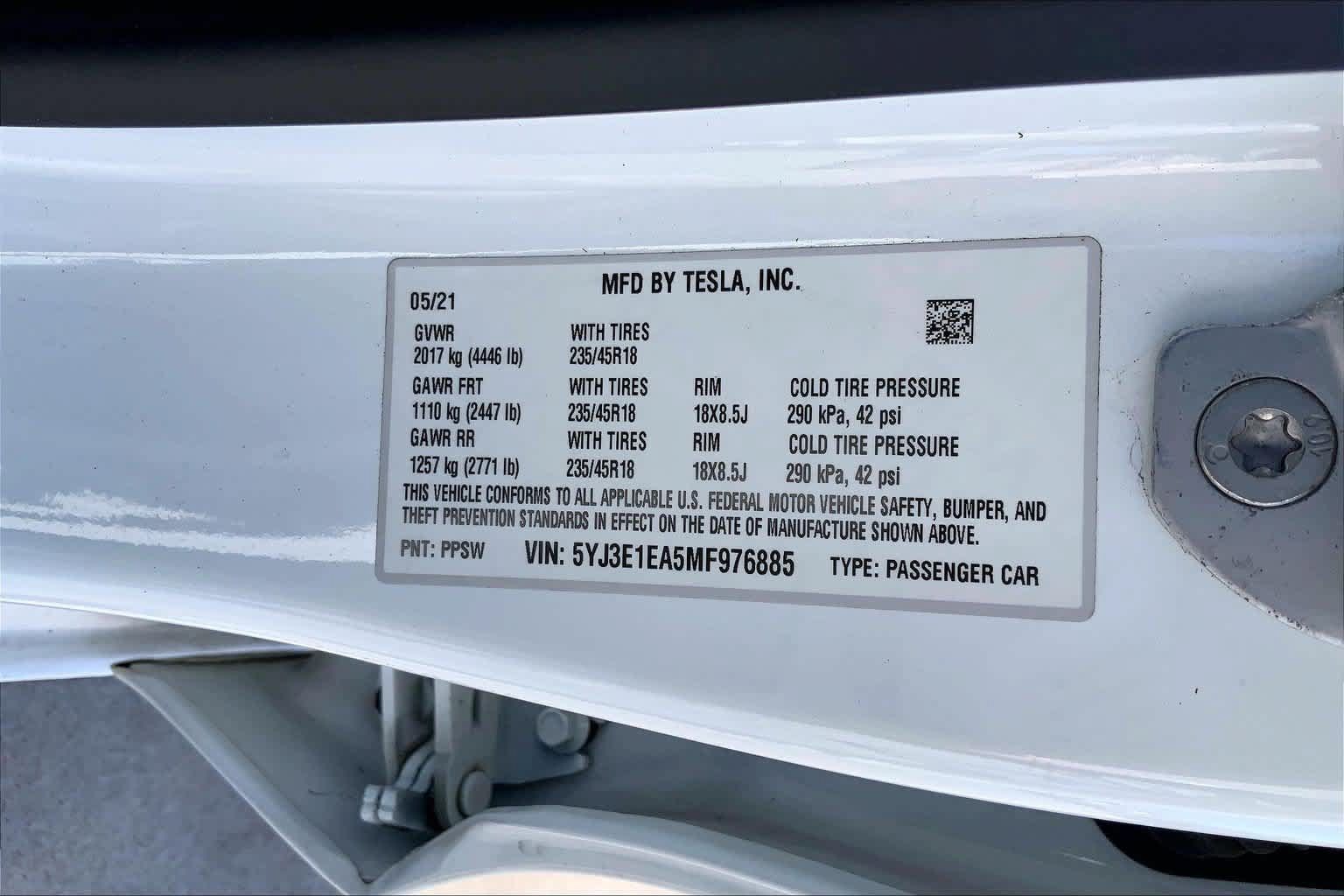 Used 2021 Tesla Model 3 Standard Range Plus RWD image 20