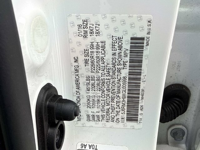 Used 2016 Honda CR-V Touring image 35