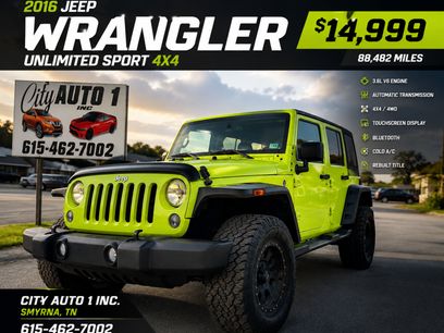 Used 2016 Jeep Wrangler Unlimited Sport w/ Quick Order Package 24S