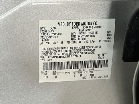 Used 2016 Ford Edge Titanium w/ Technology Package AWD/4WD image 31