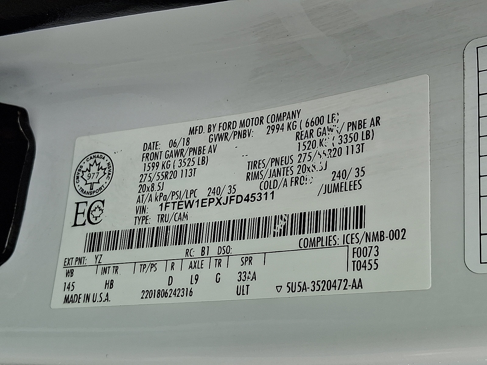 Used 2018 Ford F150 Lariat w/ Equipment Group 502A Luxury AWD/4WD image 27
