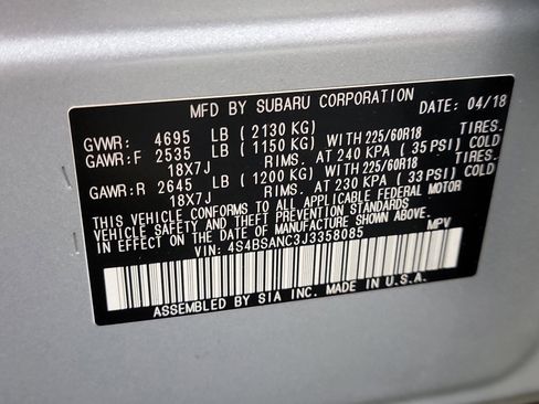 Used 2018 Subaru Outback 2.5i Limited image 33