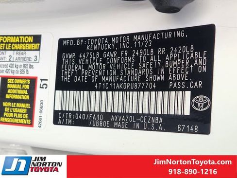 Used 2024 Toyota Camry LE image 34