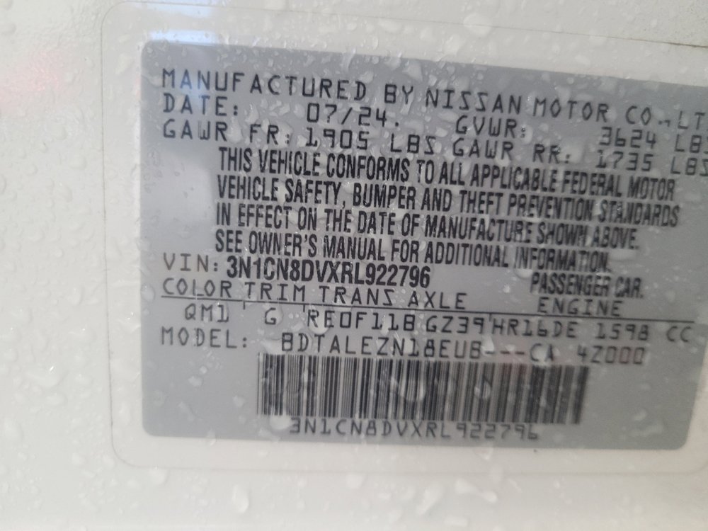 Used 2024 Nissan Versa S w/ Trunk Package FWD image 33