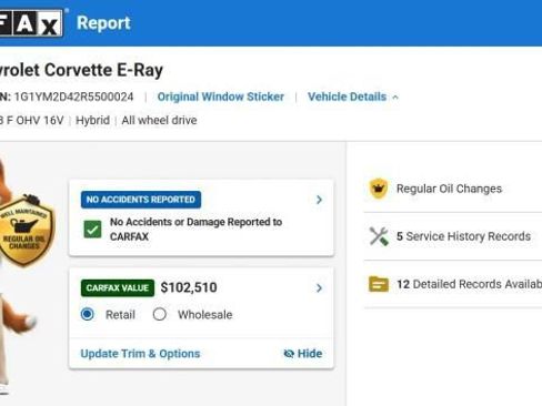 Used 2024 Chevrolet Corvette E-Ray AWD/4WD image 7