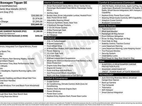 Used 2023 Volkswagen Tiguan SE w/ Panoramic Sunroof Package FWD image 13