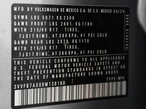 Used 2024 Volkswagen Tiguan S AWD/4WD image 48